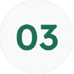 Number 3 inside a circle