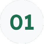 Number 1 inside a circle